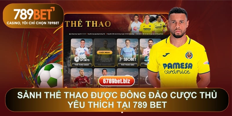 Sảnh thể thao được đông đảo cược thủ yêu thích tại 789 BET